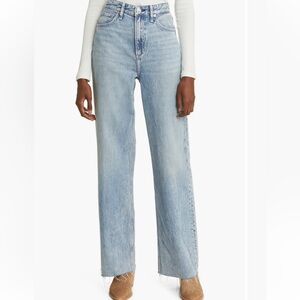 rag & bone - Size 30 - Logan Featherweight Raw Edge, High Rise Wide Jean in Mira